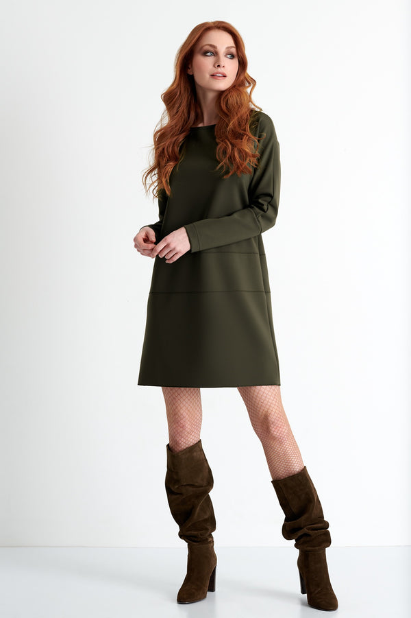 Shan Sofia Long sleeve round neck dress